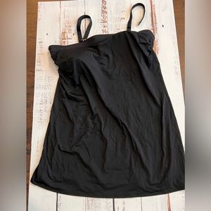 Lands end black swim dress (bottoms not included)